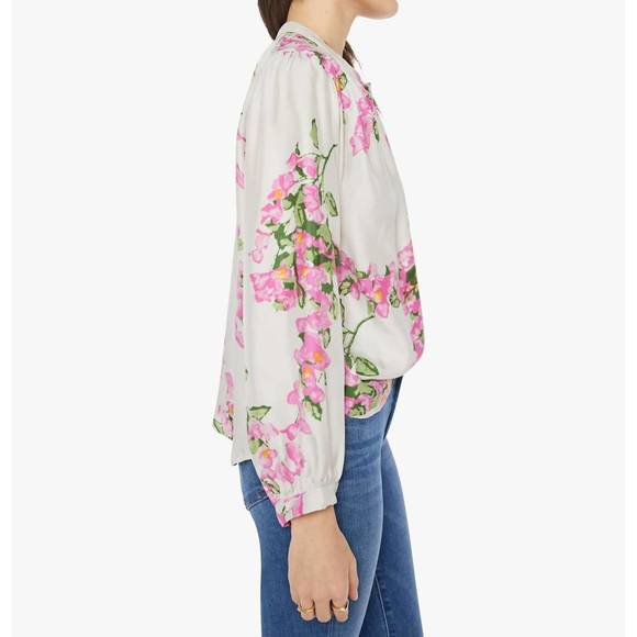 NEW NATALIE MARTIN tolan shirt in bougainvillea mother of pearl - Picture 2 of 4